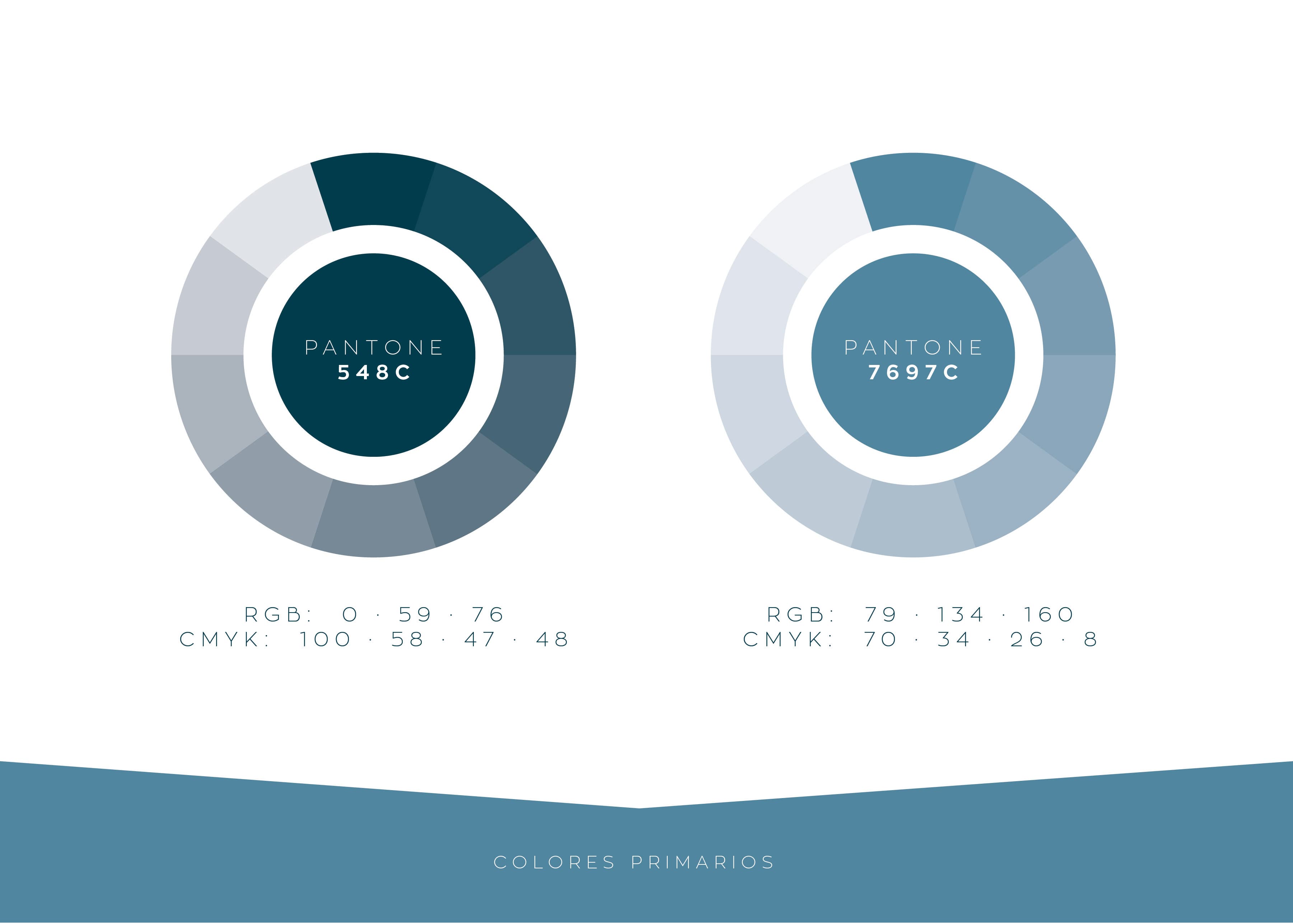 Arges Pro's corporate colour palette with Pantone tones
