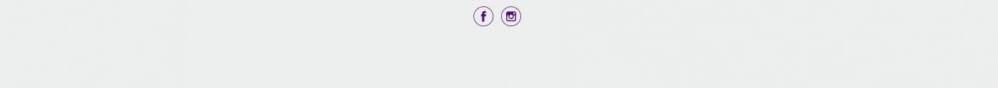 Facebook and Instagram social icons in purple on a light grey background