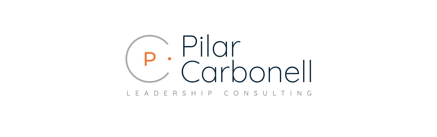 Full Pilar Carbonell Leadership Consulting logo on a white background