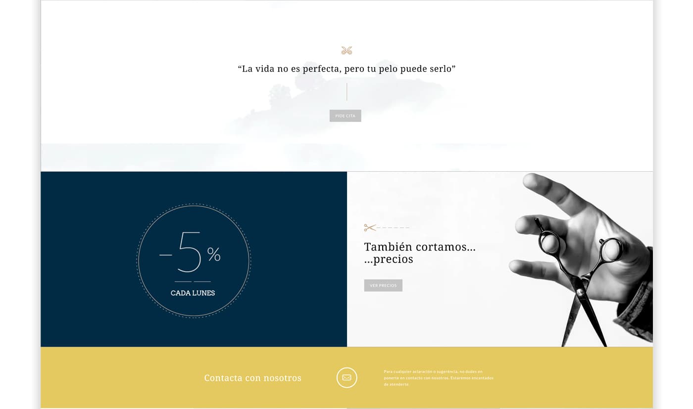 Captura de la web amb la citació La vida no és perfecta