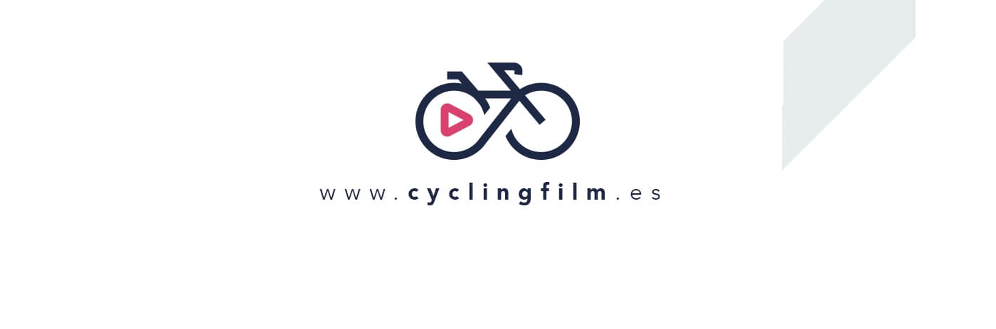 Tancament de la identitat amb el logotip i l'adreça web www.cyclingfilm.es