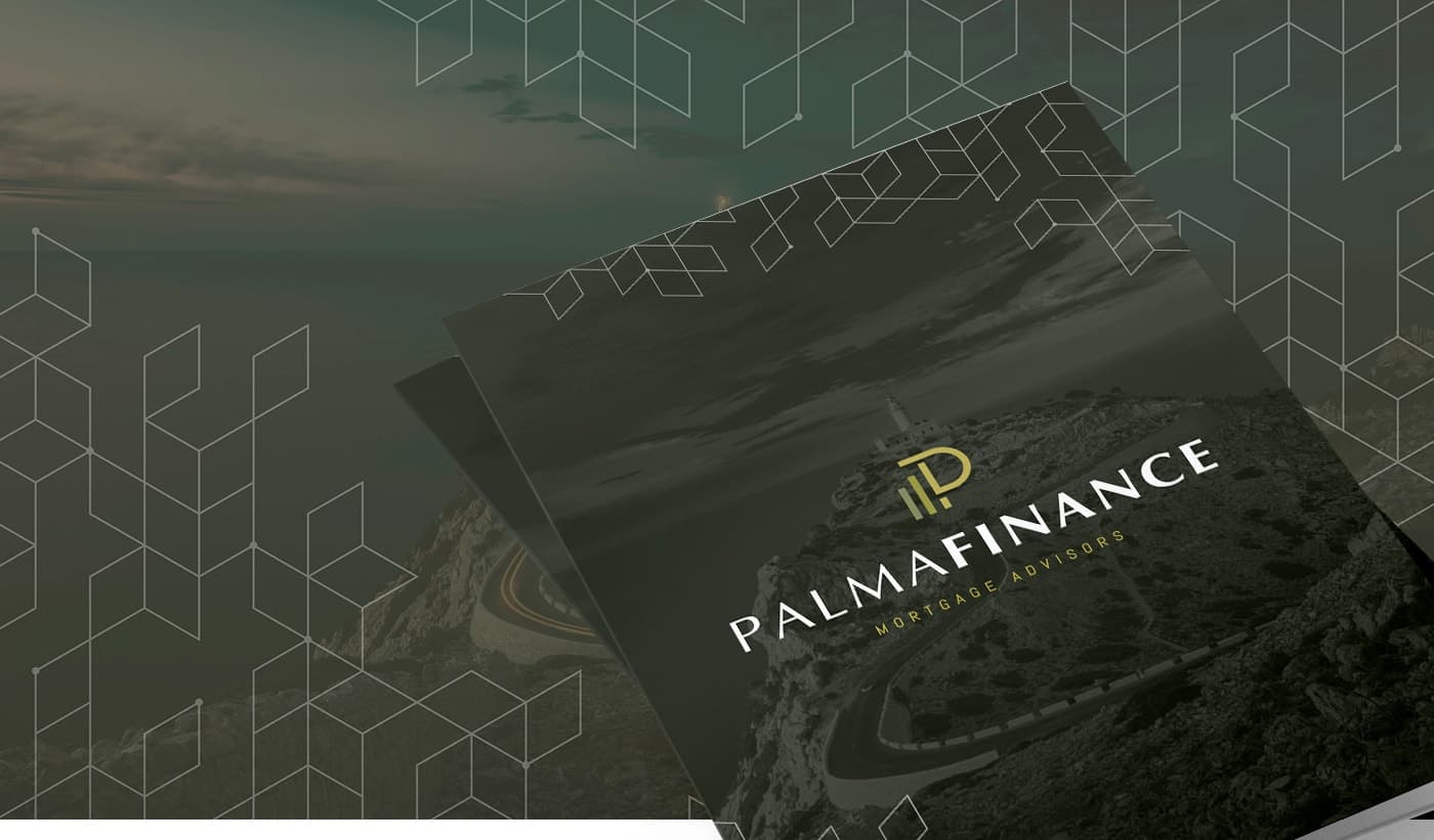 Mockup of a corporate dossier with a photograph of a coastal road
