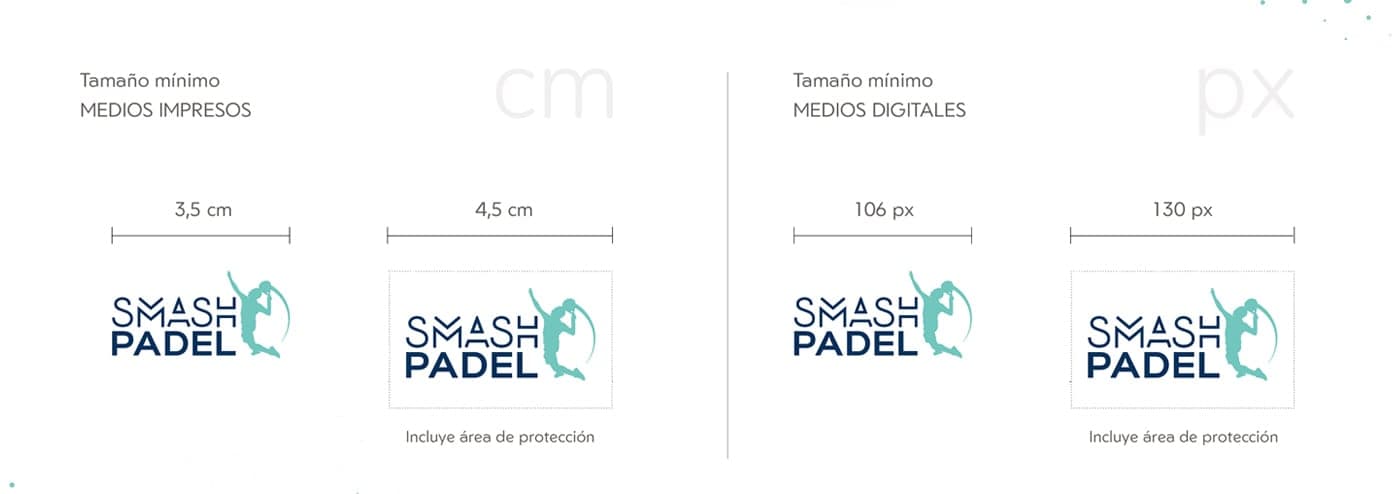 Especificacions de mida mínima del logotip en cm i píxels