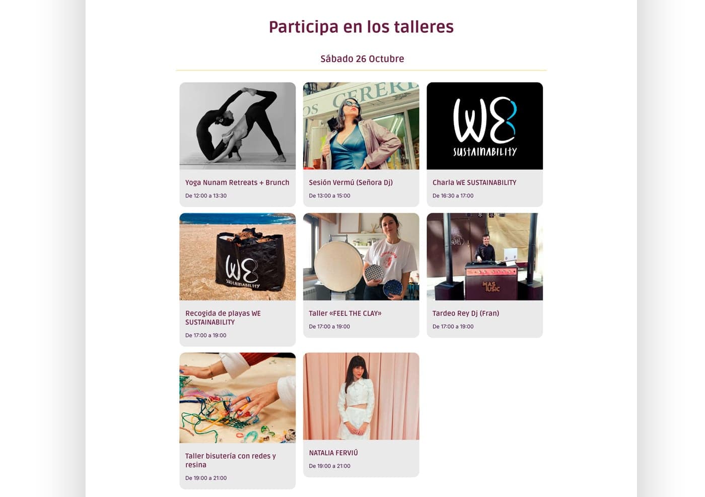 Secció Participa en els tallers de dissabte 26 d'octubre