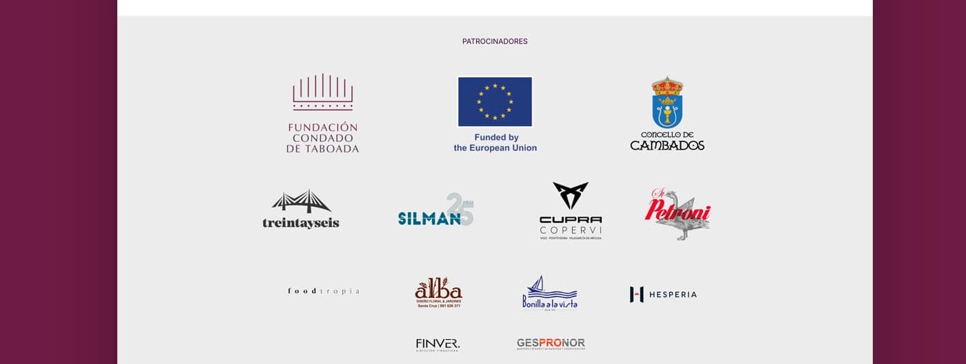 Segona composició dels logotips de patrocinadors del festival