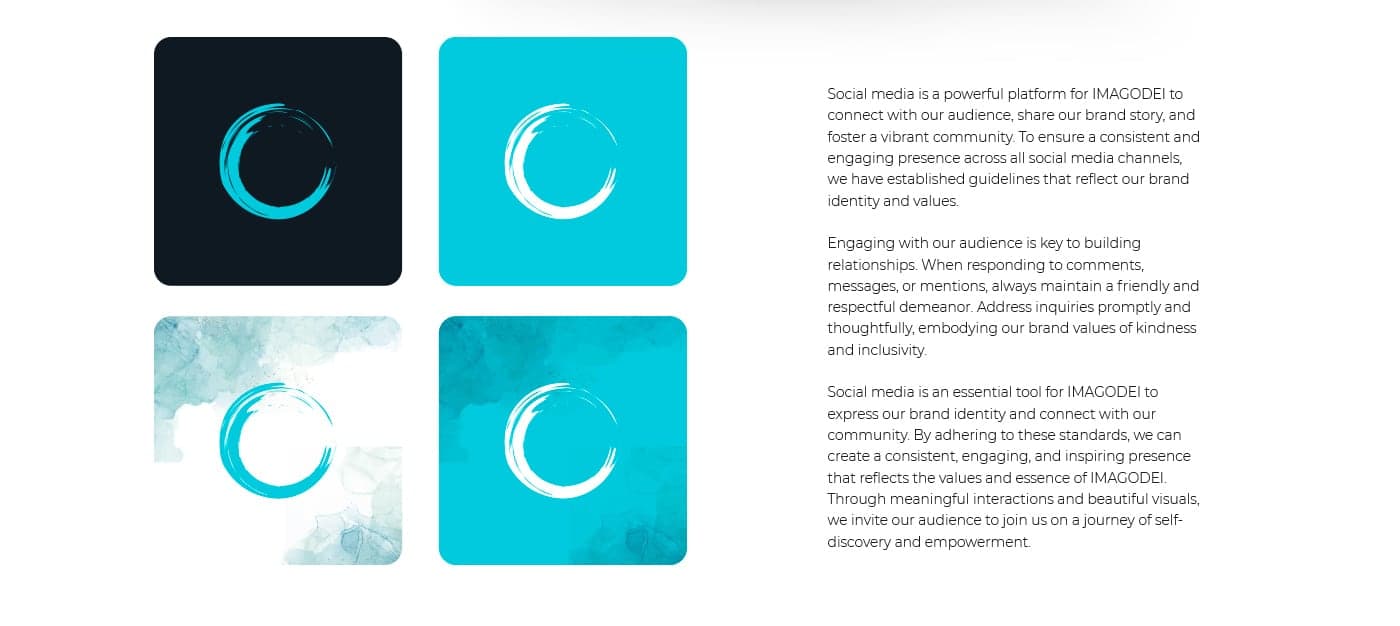 Four variants of the profile icon for social media