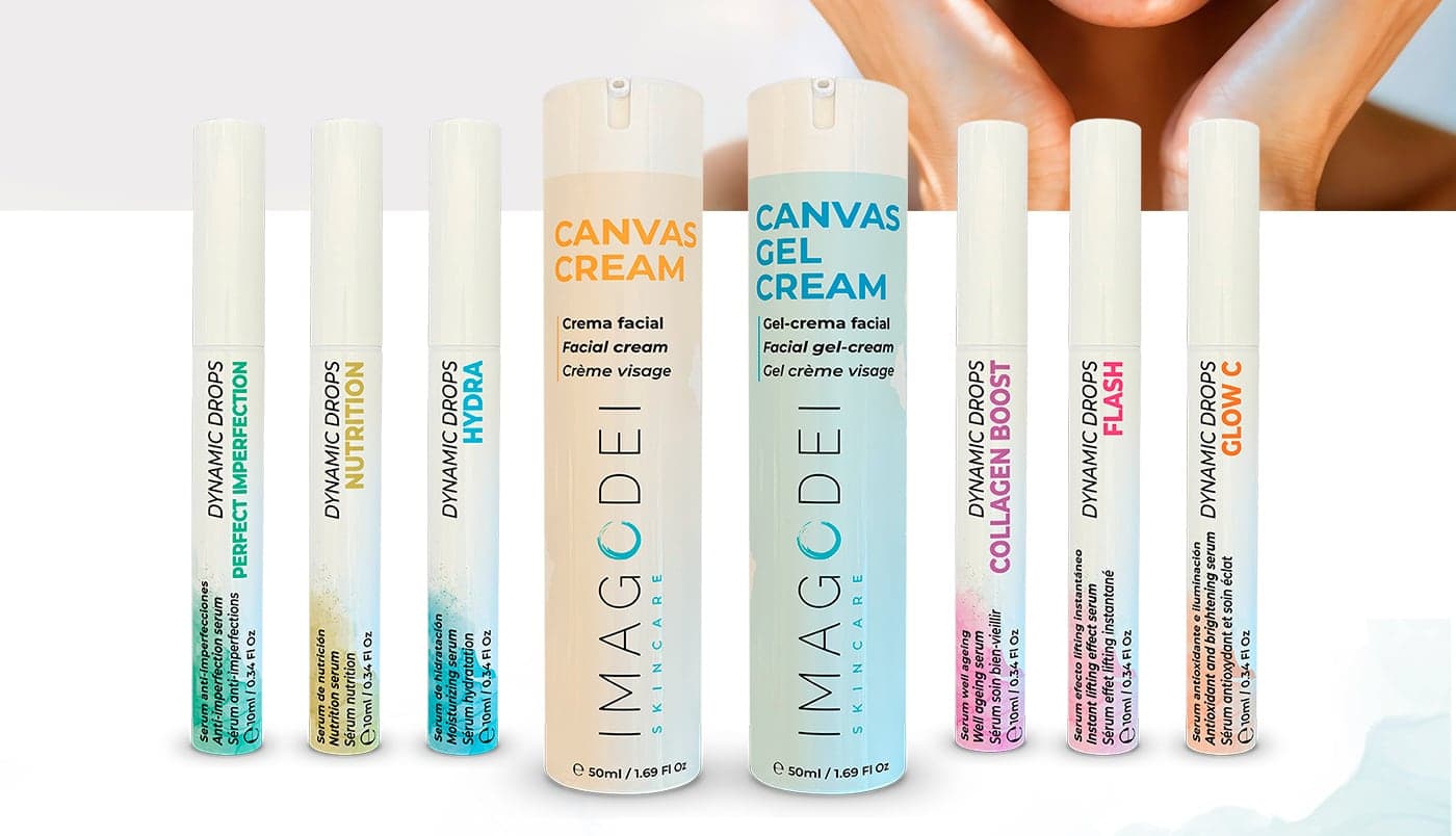 Full range of Dynamic Drops serums and Canvas Cream creams