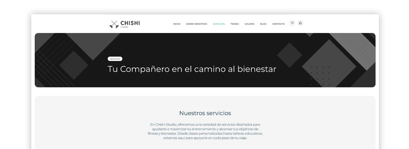 Capçalera de la secció Serveis amb el titular El teu company en el camí cap al benestar
